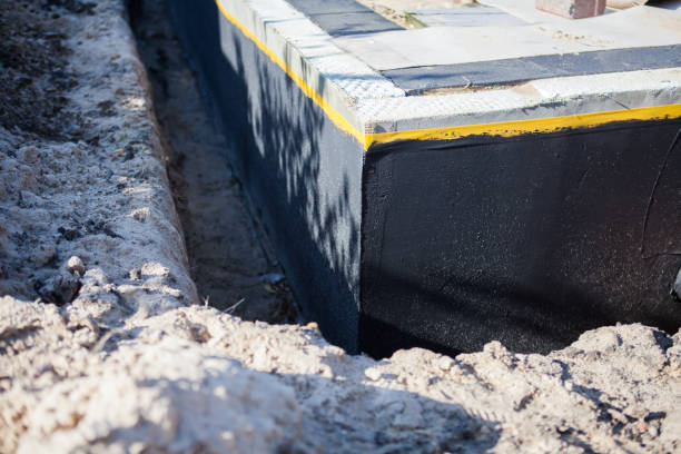 Residential Interior Drainage System installation at a Belleville, PA home by SJ Waterproofing Pros